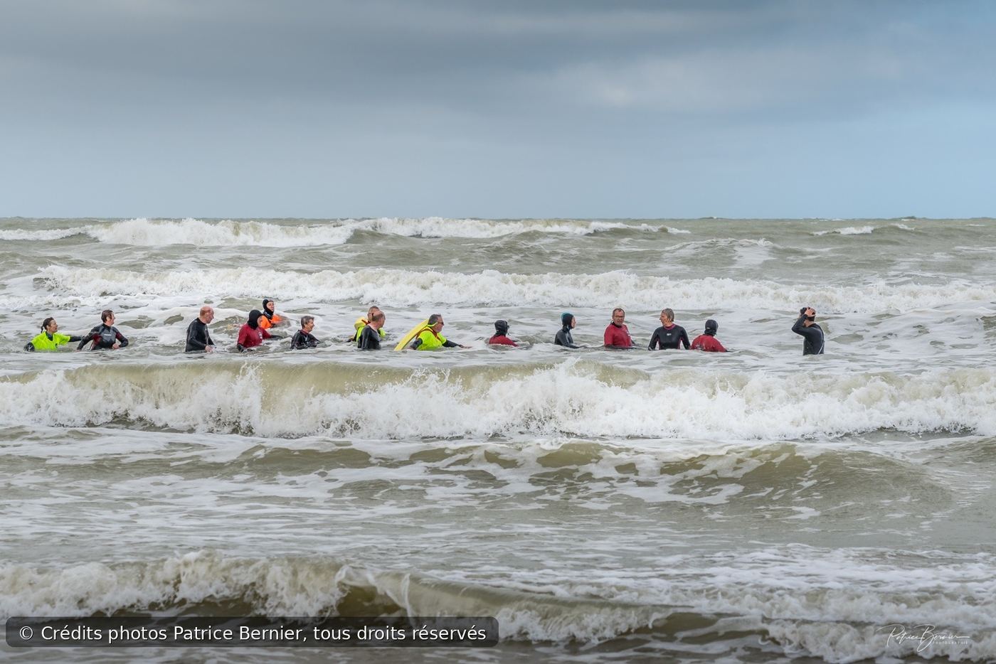 Longe-côte en ligne dans les vagues – Fête de la Mer 2026 © Patrice Bernier
