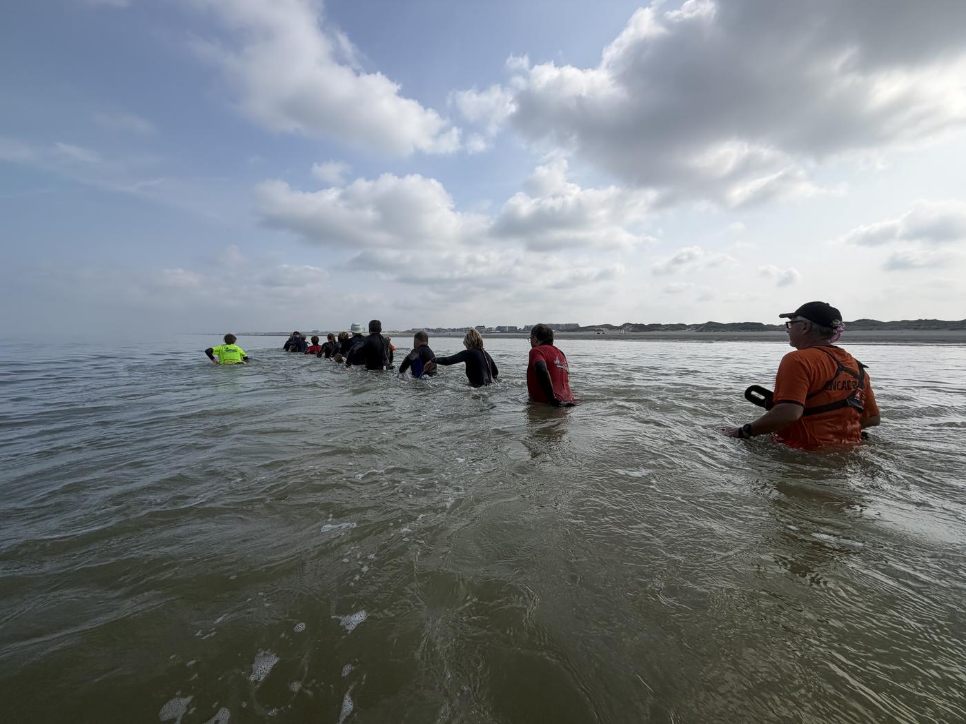 Encadrants et participants en mer – Club du Touquet et Merlimont Côte et Mer