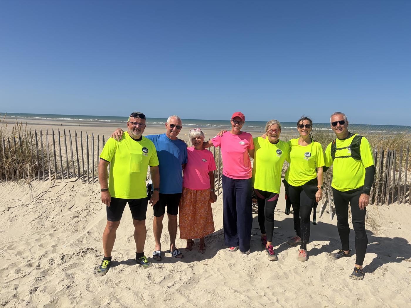 Échauffement sur la plage – 7 août 2026 Merlimont inter-clubs Crotoy